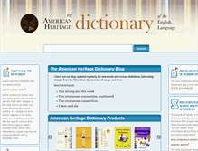 Tablet Screenshot of ahdictionary.com